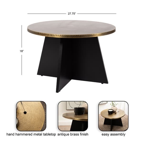 Kate and Laurel Batista Coffee Table - 28x28x18