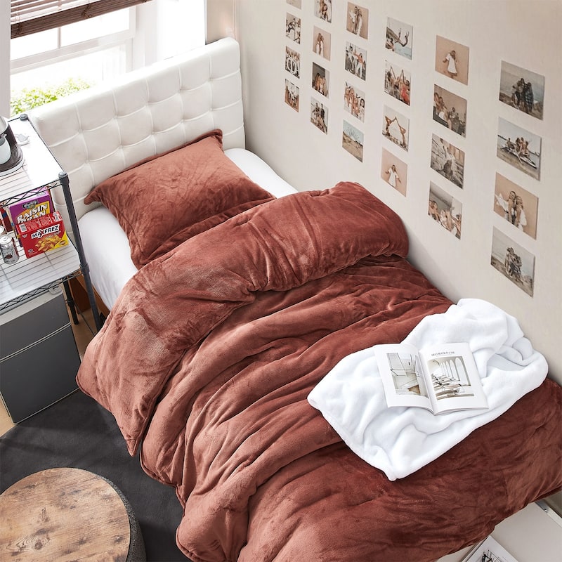 Wait Oh What - Coma Inducer® Oversized Comforter Set - Maple Syrup