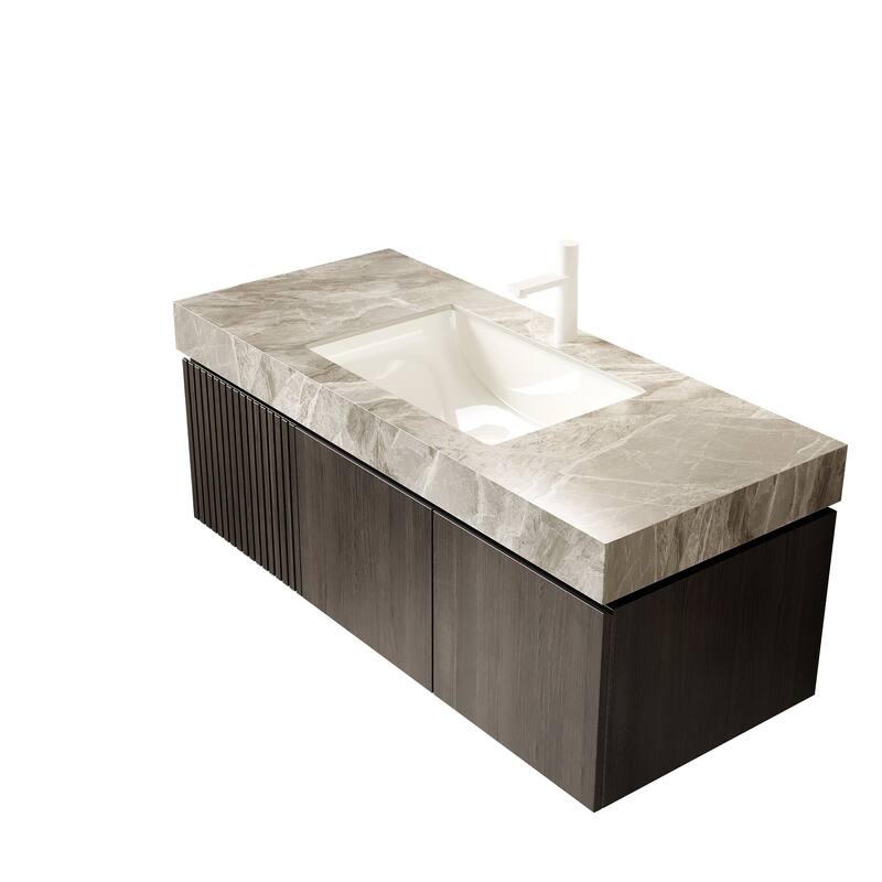 Floating Bathroom Vanity with 1 Pre-drilled Faucet Holes