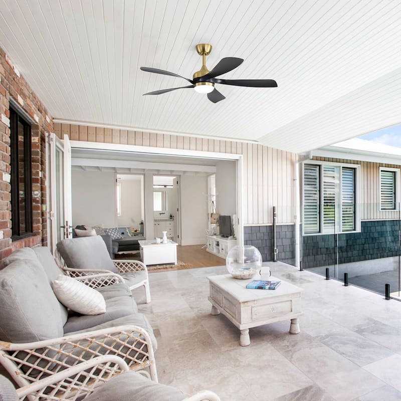 Sofucor 52"Smart,Ceiling Fans with Lights and Remote, Compatible with Alexa/Google/App, 3-Color Light 6-Speed Timing