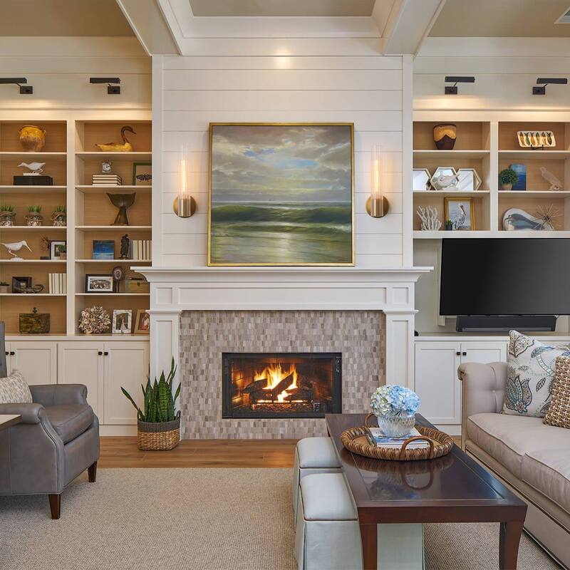 Modern Gold Wall Sconce with Glass Cylinder Shade - Elegant Lighting Fixture for Hallway, Bedroom, or Living Room - W4.3"