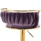 preview thumbnail 133 of 155, Velvet Upholstered Adjustable Bar Stool Swivel Counter Chair Set of 2