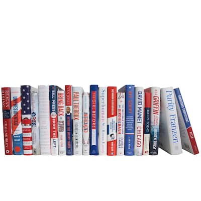 Books Red Decorative Accessories: Patriotic Dust Jacket Color By The Foot