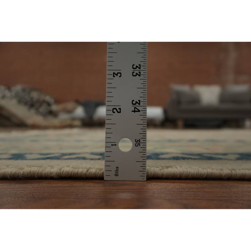 Hand Knotted Oriental 100% Wool Carpet Traditional Floral Beige & Ivories Ziegler Area Rug - 8' 3'' X 6' 1''