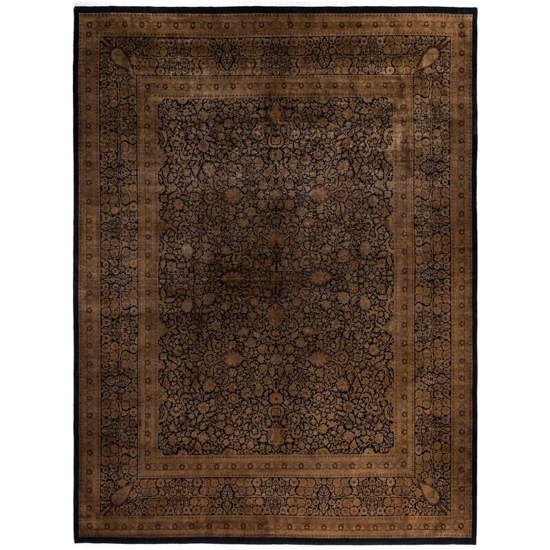 Overdyed One-of-a-Kind Hand-Knotted Area Rug - Gold - 12' 2" x 15' 9"
