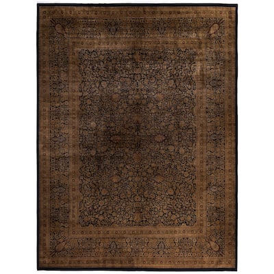 Overdyed One-of-a-Kind Hand-Knotted Area Rug - Gold - 12' 2" x 15' 9"