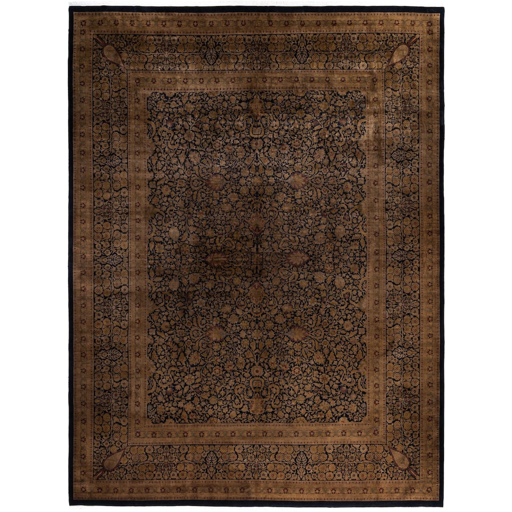 Overdyed One-of-a-Kind Hand-Knotted Area Rug - Gold - 12' 2" x 15' 9"