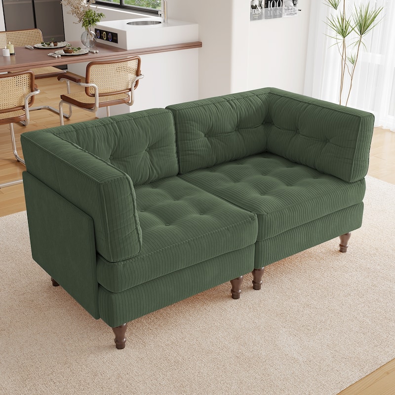 Madison Oversized Upholstered Corduroy Modular Sectional Sofa