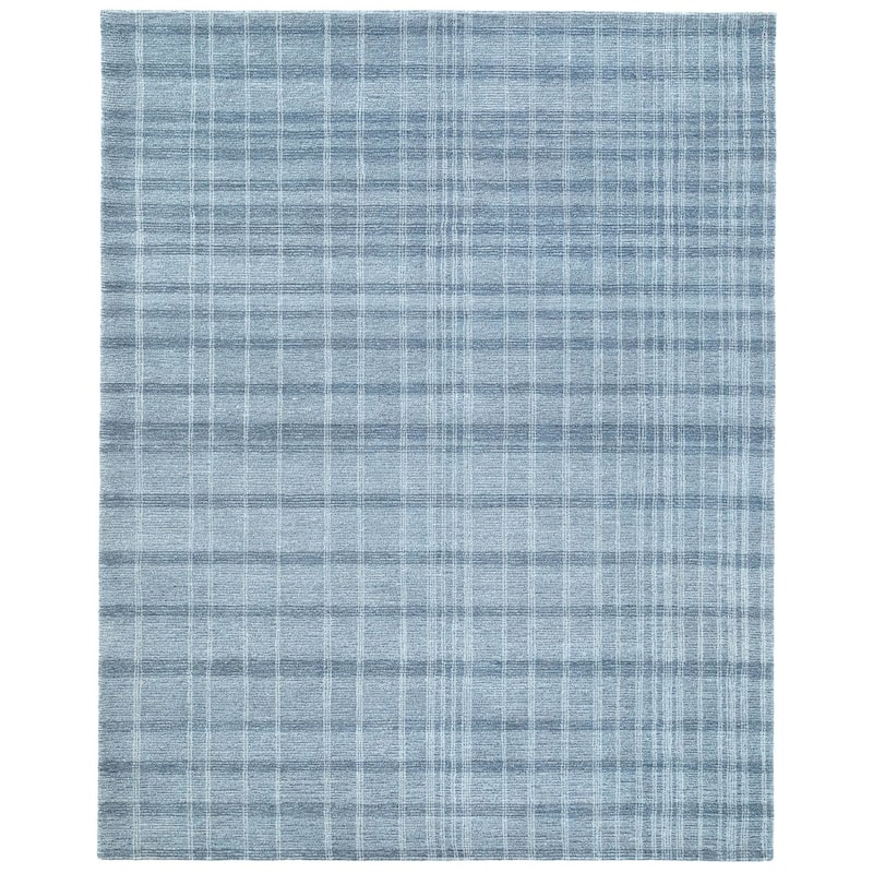 Terra by Obeetee Jaipur Grid Rug - Oxford Blue - 7'9" x 9'9"