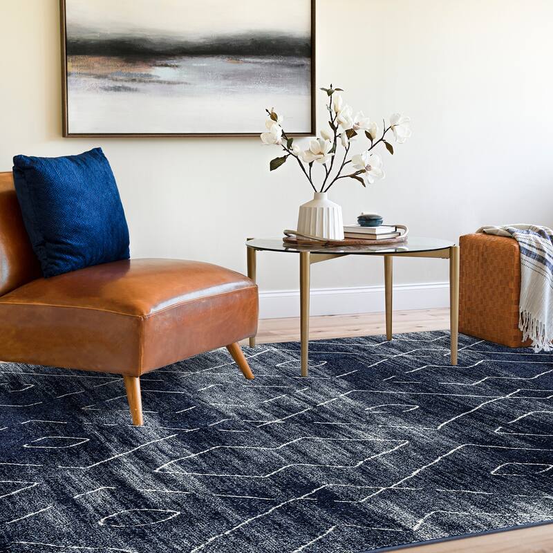 Mayson Mid-Century Modern Diamond Indoor Area Rug