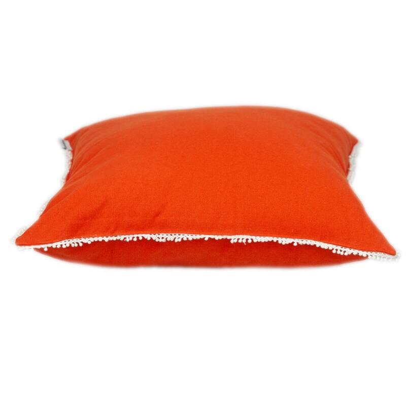 Solid Square Throw Pillow - 20" - Orange