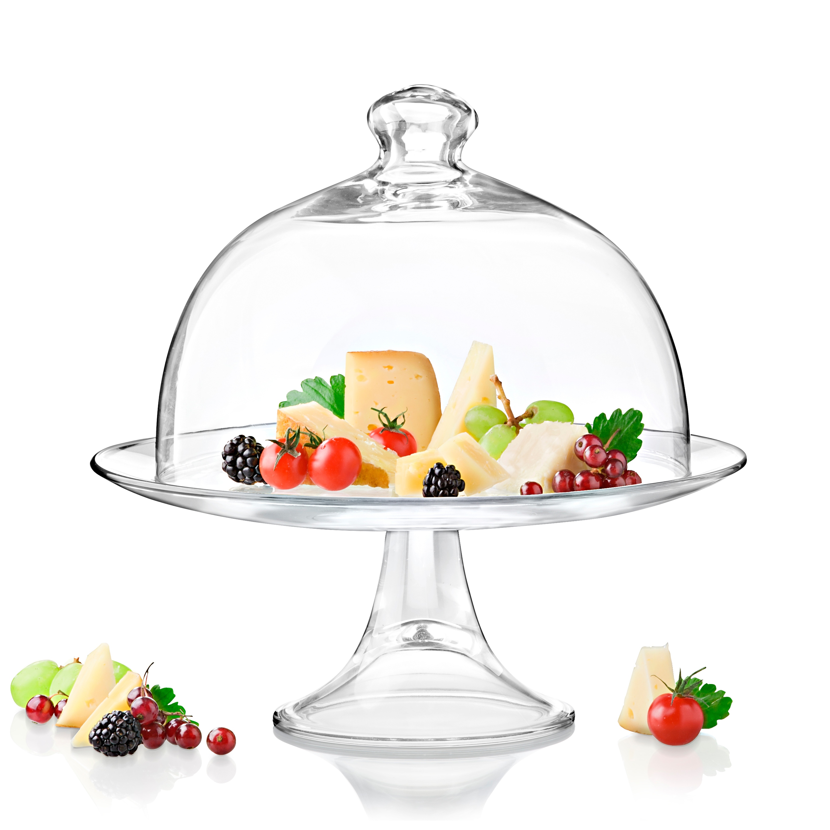 Glass Footed Cake Plate W Dome Plate 13 Diameter Dome 11 Diameter 13 Diameter On Sale Bed Bath Beyond 39398540