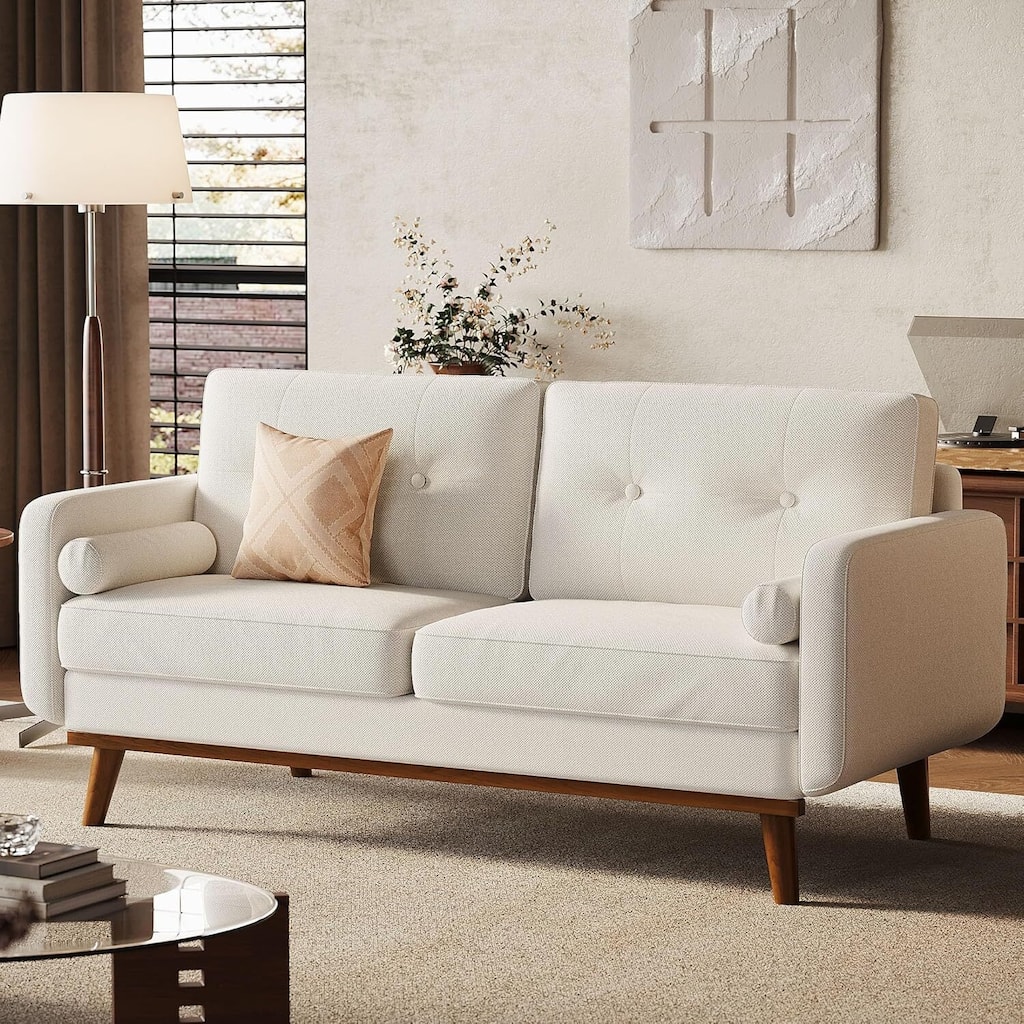 65" Modern Loveseat Sofa, Couches for Living Room, Bedroom, Office