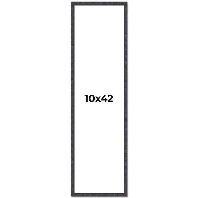 10x42 Frame Brown Solid Wood Picture Frame - Complete Modern Photo