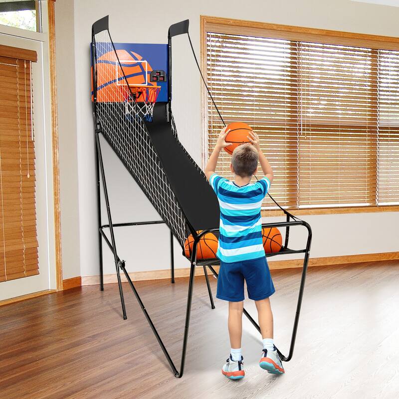 Costway Foldable Single Shot Basketball Arcade Game W/Electronic - See Details