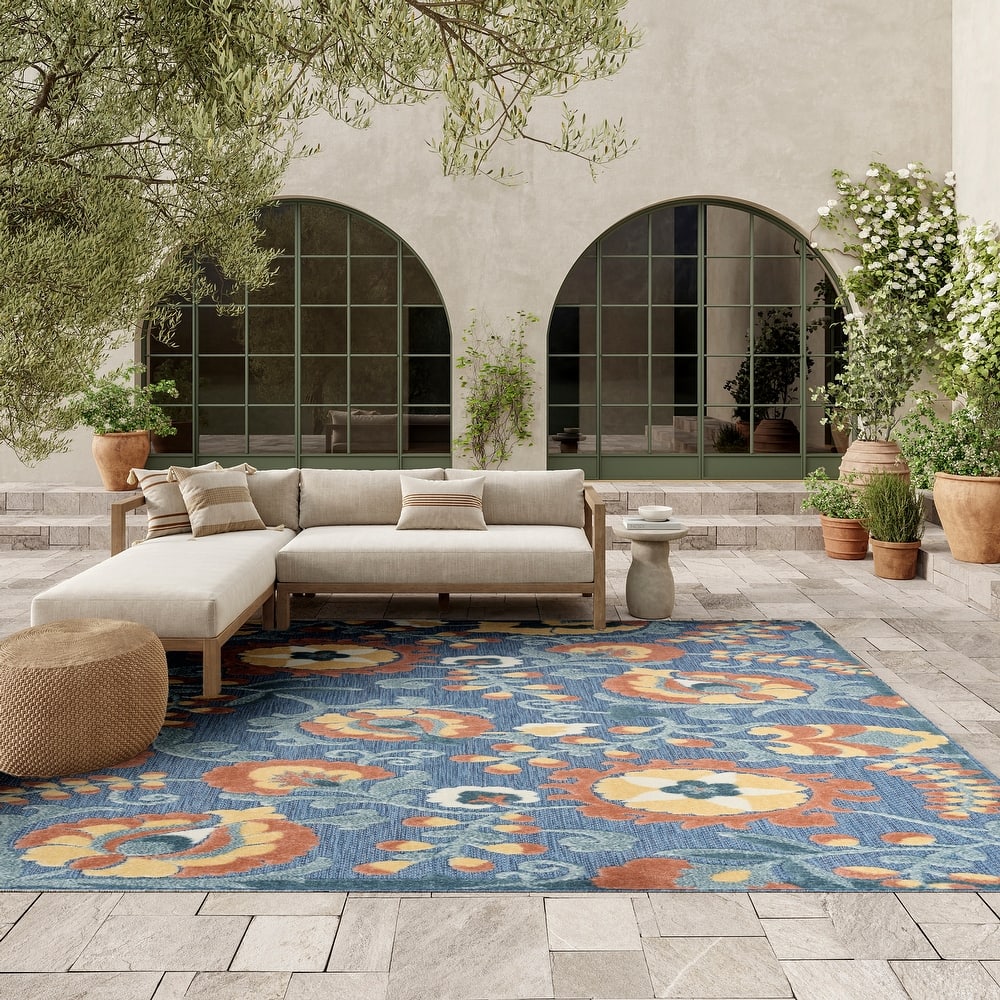 Nourison Aloha Indoor/Outdoor Floral Area Rug