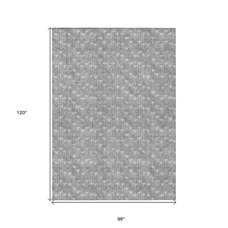 Alsiva Abstract Shapes Weather Resistant Timeless Fusion Outdoor Rug