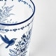 preview thumbnail 2 of 1, Bleu Blanc Tumbler - Height: 10.6 in, Base diameter: 5.5 in