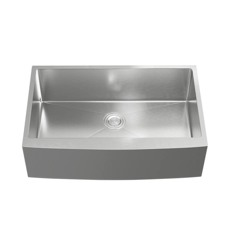 Indigo Home Stainless Steel farmhouse kitchen sink L27" x W22" - 33 x 21
