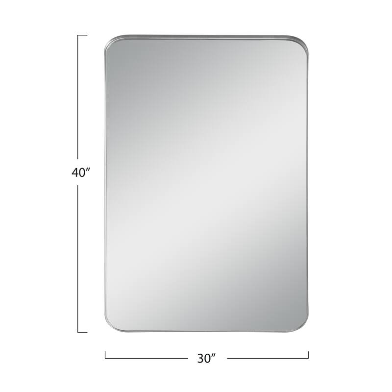 Modern Deep Rectangle Round Corner Wall Mirrors for Bathroom Mirror