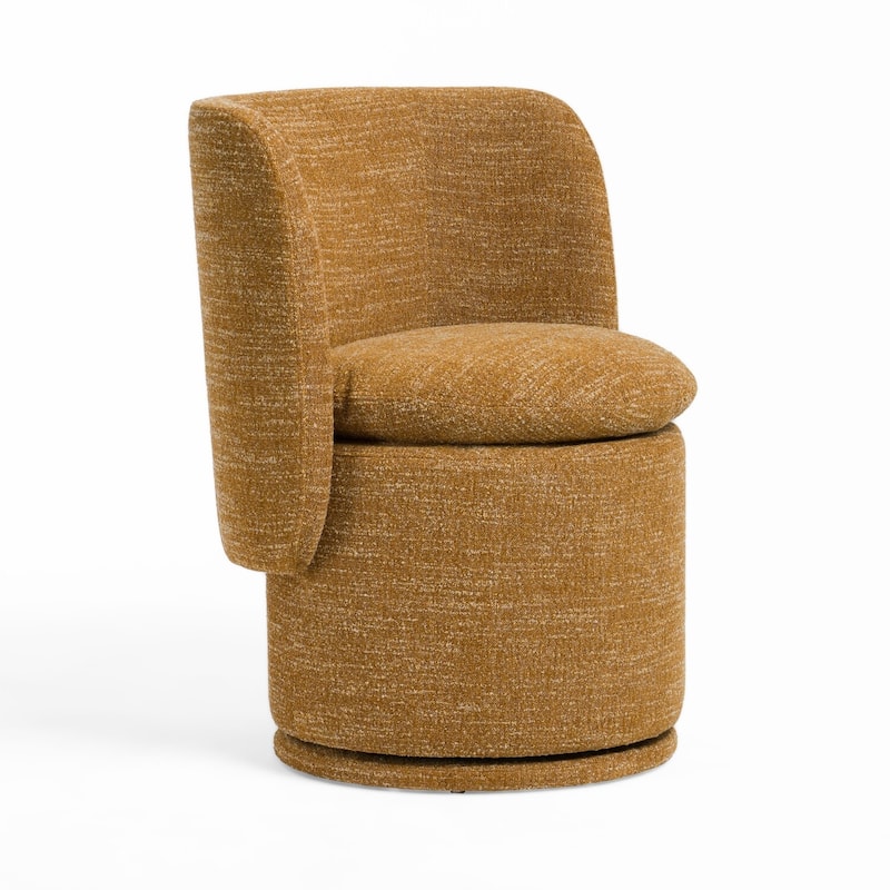 Black/Yellow Mustard Fabric Upholstered Wood Frame Dining Chair, Sturdy Dining Chair for Dining Rooms - 24.6