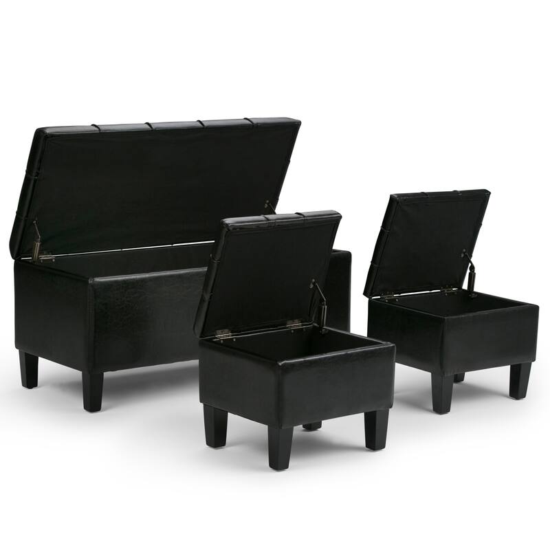 3 Piece Storage Ottoman
