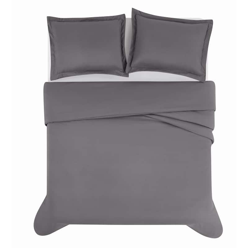 Truly Soft Everyday Solid 3 Piece Duvet Cover Set