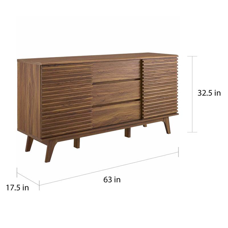 Carson Carrington Lagered Sideboard Buffet Table