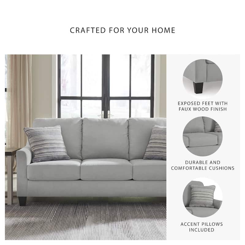 Signature Design by Ashley Adlai Gray Sofa - 80" W x 39" D x 40" H