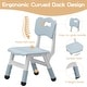 preview thumbnail 12 of 14, 2pcs Height Adjustable Kids Chair for Children Age 2-8
