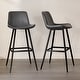 preview thumbnail 15 of 103, LUE BONA Modern Industrial Counter Stools Faux Leather Upholstered Counter Height Bar tools with Back