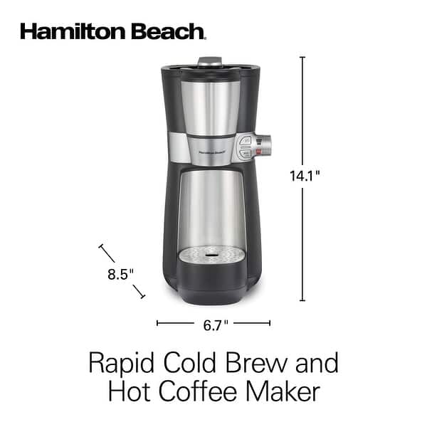 Hamilton Beach Convenient Craft Rapid Cold Brew and Hot Coffee Maker