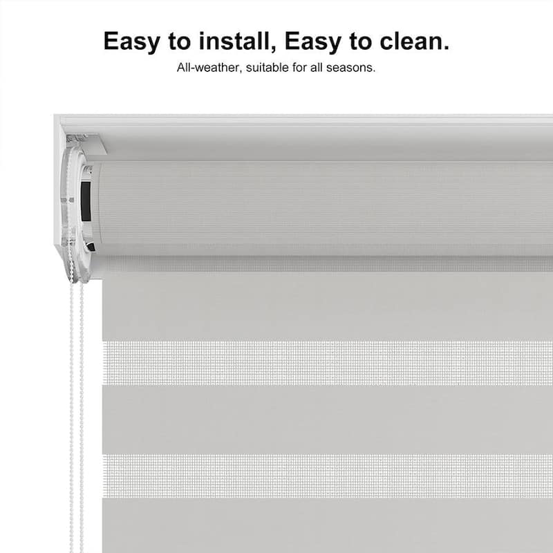 PURPLE LEAF White Louvered Pergola Accessories Roller Blinds, Strip Light and Shutter Wall(Pergola Not Included)