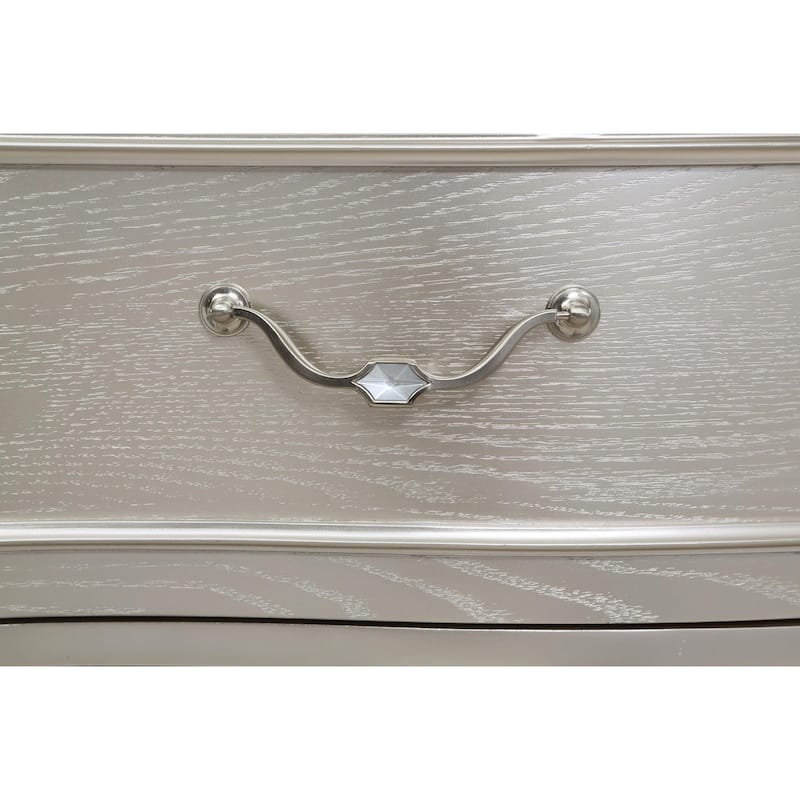 Evangeline Modern Classic Wood 9-drawer Bedroom Dresser Silver Oak