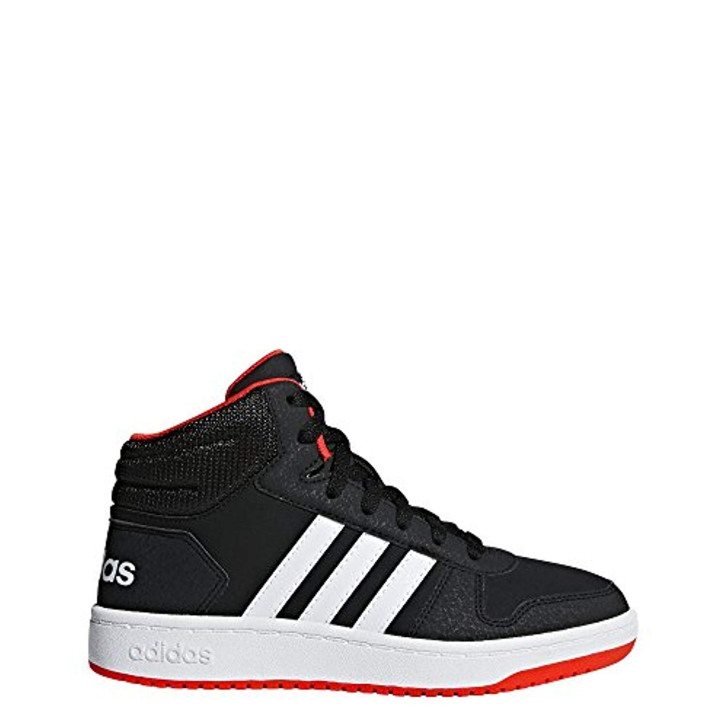 Shop Adidas Unisex Hoops 2 0 Basketball Shoe Black White Red 13k