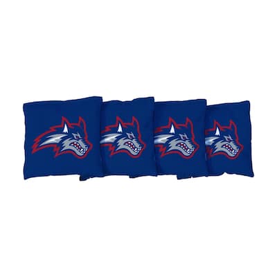 SUNY Stony Brook Seawolves Blue Cornhole Bags