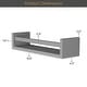preview thumbnail 18 of 27, Wallniture Elba Wall Mounted Kids Shelves Nursery Storage Toy Organizer Wood Bookshelf, Set of 2