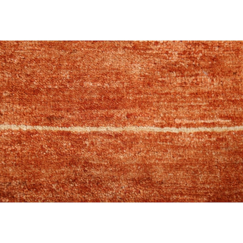 Bordered Gabbeh Kashkoli Oriental Wool Runner Rug Hand-knotted Carpet - 2'5" x 9'3"