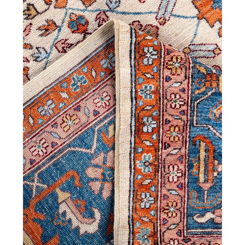 Serapi One-of-a-Kind Hand-Knotted Area Rug - Ivory - 8' 9" x 12' 1"