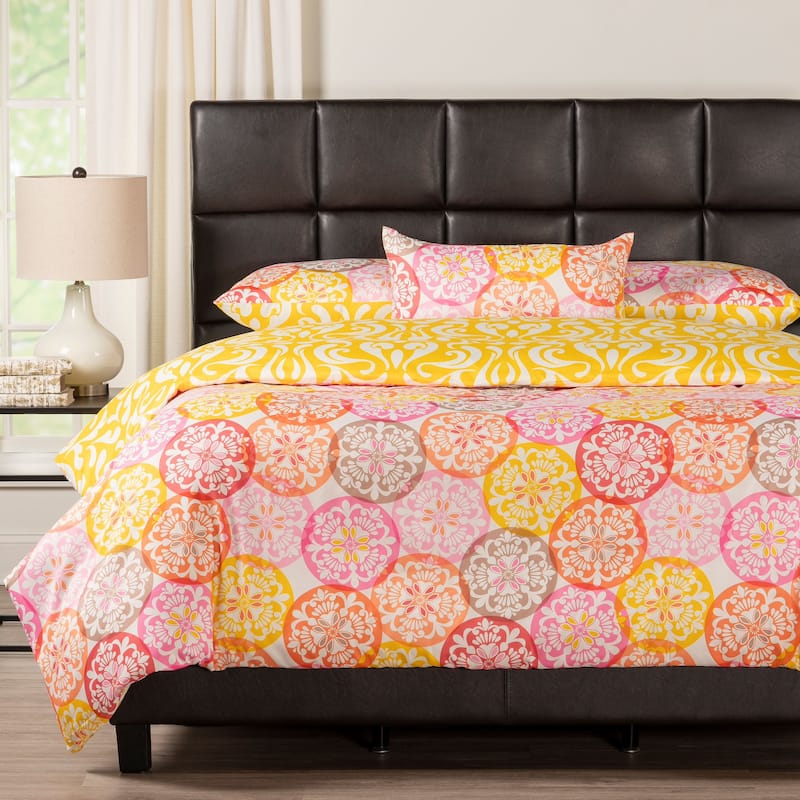 Olivia Reversible Print Duvet Set