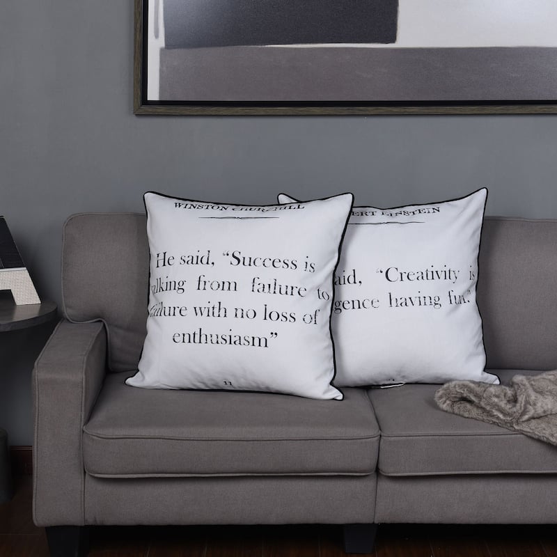 Dann Foley - Double Sided Quote Pillow