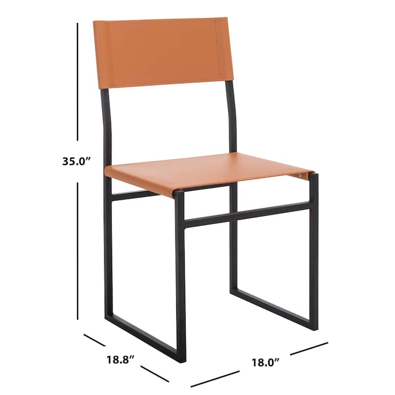 SAFAVIEH Layne Dining Room Chair (Set of 2) - 18"W x 19"D x 35"H