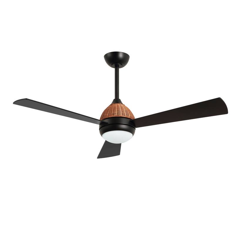 52" 3-Blade Ceiling Fan with LED Light and Remote Control