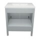 preview thumbnail 73 of 146, Nevado 37" Bathroom Vanity with Cultured Marble Vanity Top Sink in White with White Basin
