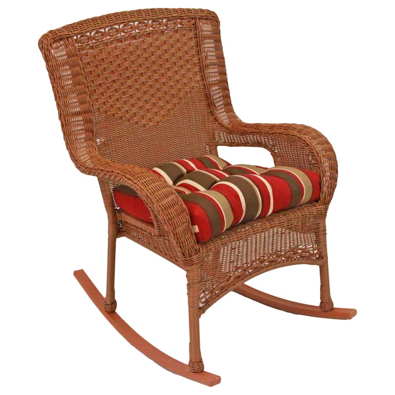 19-inch Square Tufted Indoor/Outdoor Chair Cushion