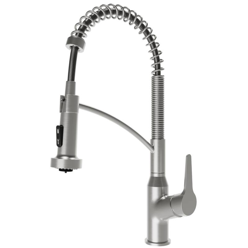 Karran Scottsdale Single-Handle Pull-Down Sprayer Commercial Style Kitchen Faucet - Spot-free Stainless Steel