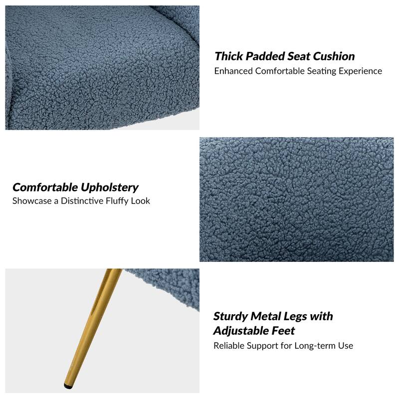 Rovigo Modern Upholstered Living Room Accent Barrel Chair with Metal Legs by HULALA HOME