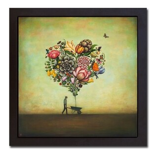 Buyartforless Work FRAMED Boundless in Bloom (Flower Dress) by Duy