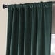 preview thumbnail 67 of 165, Exclusive Fabrics Signature Plush Velvet Hotel Blackout Curtains (1 Panel) - Luxury Soft Drapery for Light Control & Elegance