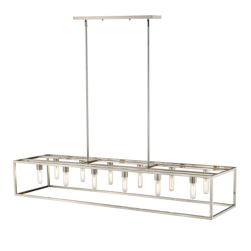 Cobar 12-light Island Pendant - Satin Nickel